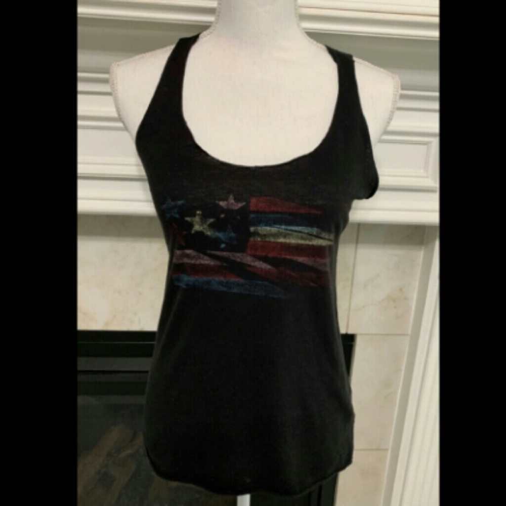 OLD NAVY flag print tank top sz XS